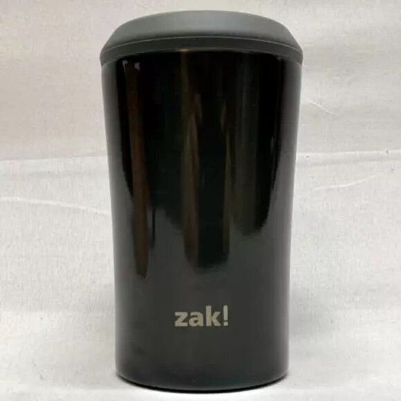 Zak! Designs 4-In-1 Can Cooler 13 oz. Bottle Cool Black Stainless NIP 2020-2021 - Picture 9 of 10